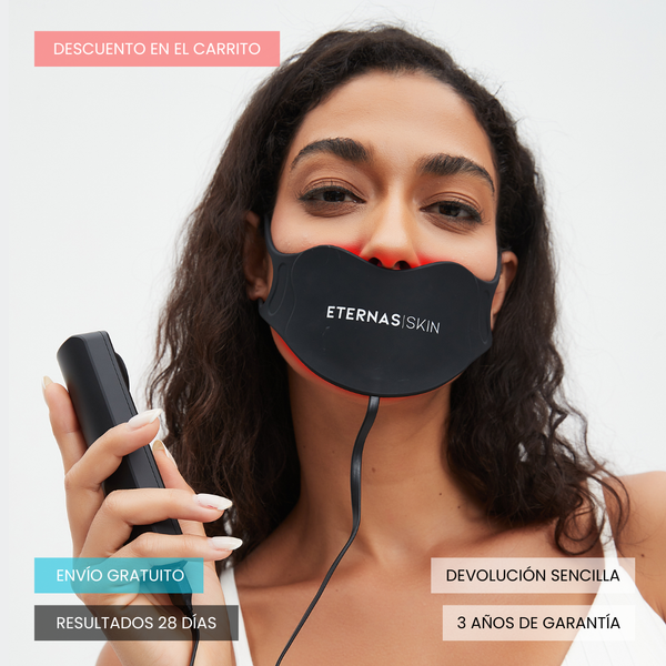 Máscara labial de silicone com tecnologia LED 