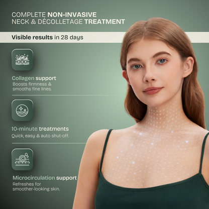 Pro LED Neck & Décolleté Mask — 850nm Near-Infrared Therapy