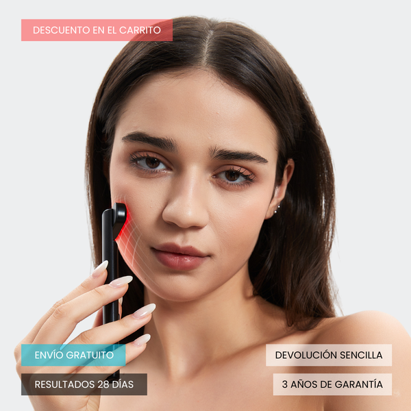 Dispositivo LED de microvibração e microcorrente com terapia térmica